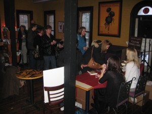 IMG_4815 Thank you so much to the 160+ people (many real life friends) who made it for the reading/signing.