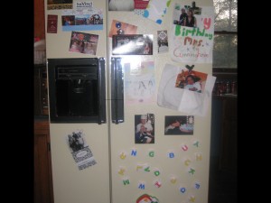 Who knew? A messy fridge of pics and child artwork could be the sign of a well-ordered life. :)