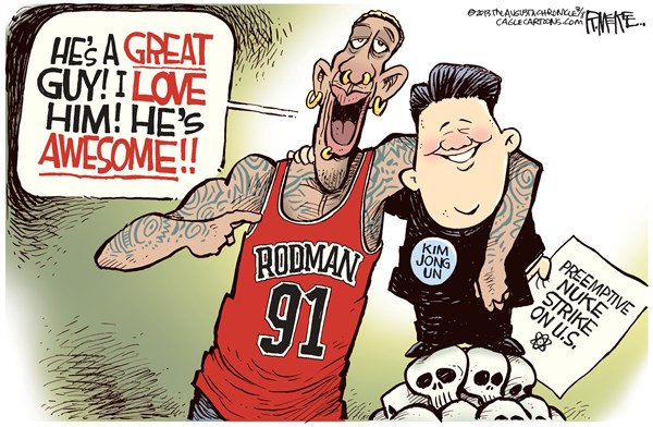 Dennis Rodman and Kim Jong Un