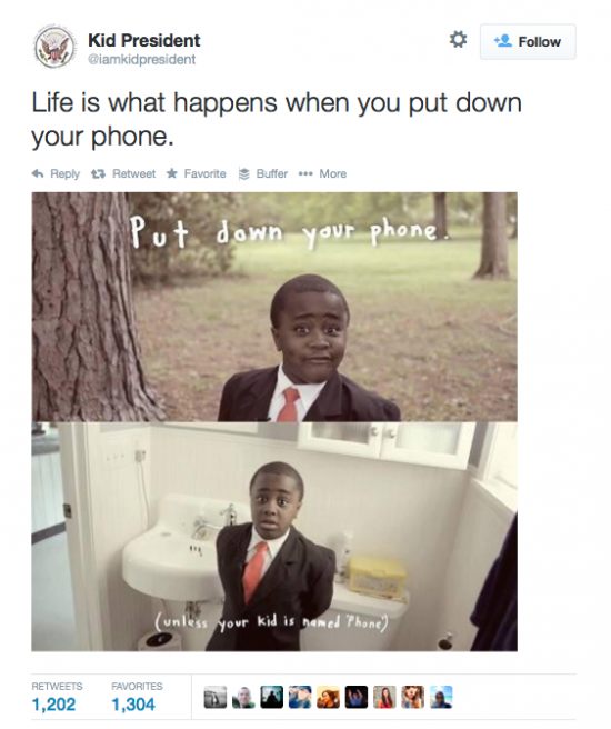 Kid President Put Down Phones Addicted Smart Phones Texting